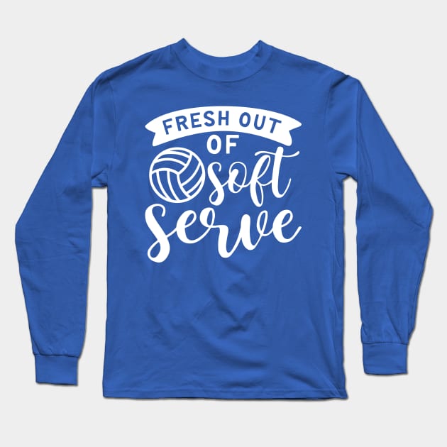 Fresh Out Of Soft Serve Volleyball Long Sleeve T-Shirt by GlimmerDesigns